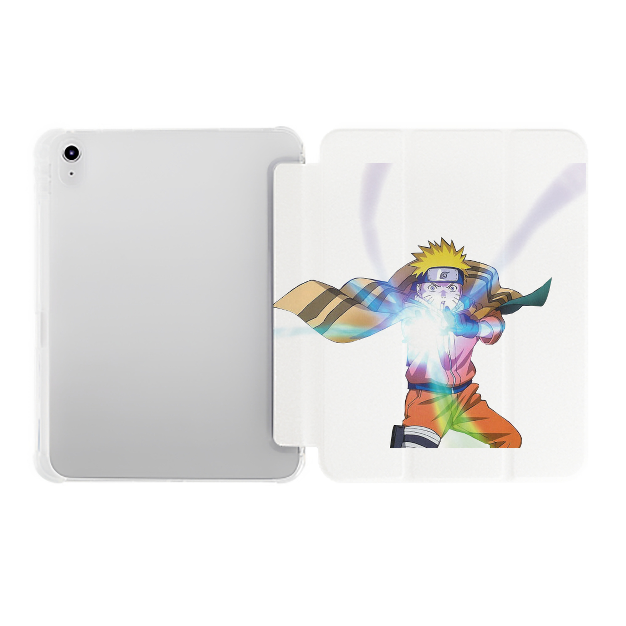 （画像用） NARUTO -ナルト- うずまき ナルト Uzumaki Naruto IPad ケース ペン収納付き 三つ折りスタンド PUレザー×シリコン 対応機種9.5/10.5/10.9インチ
